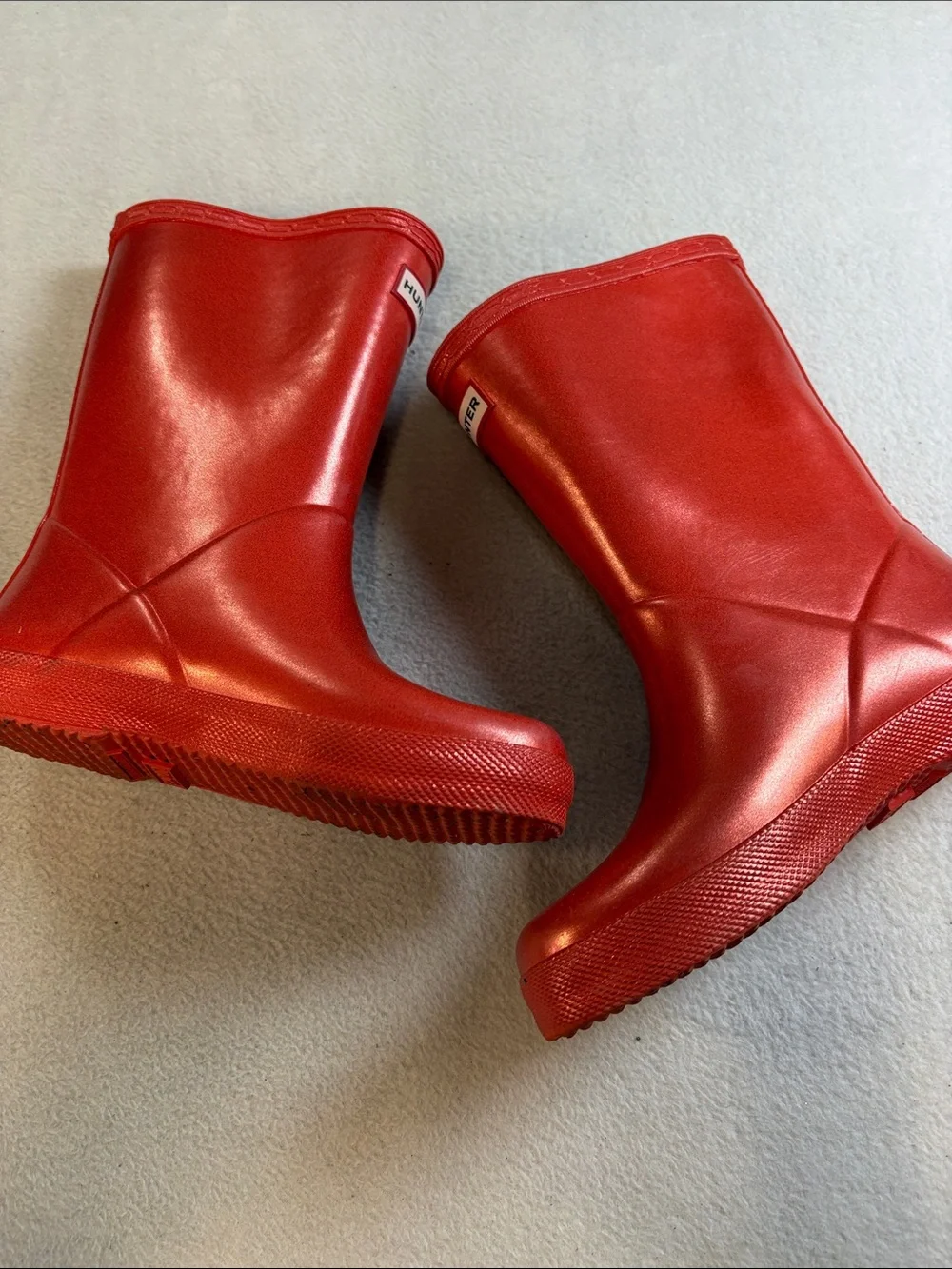 Hunter Kids orange red gloss